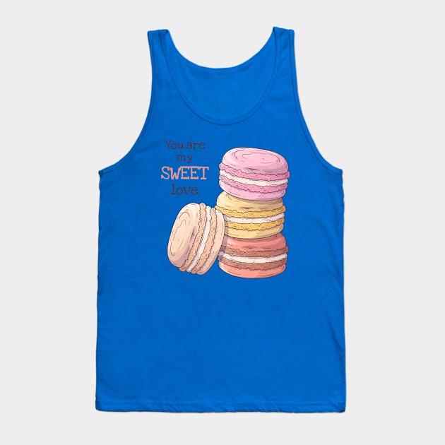 Macaroons sweet love Tank Top by Mako Design 